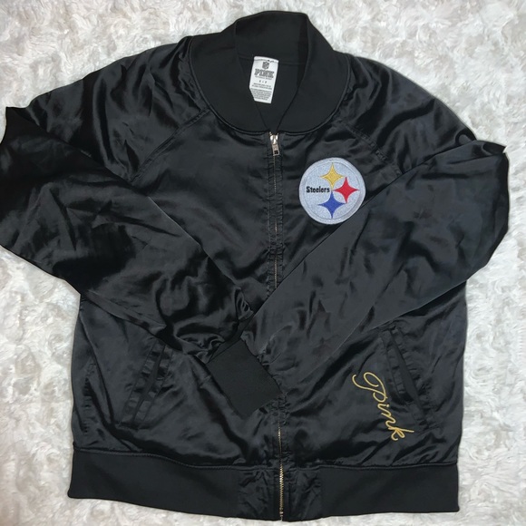 PINK Steelers NFL Varsity Jacket - Picture 1 of 6